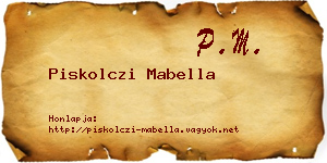 Piskolczi Mabella névjegykártya